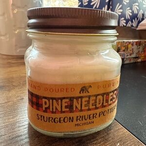 Delicious smelling Pine Needle Candle from Sturgeon River, Michigan